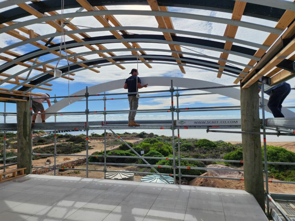 Curved Fascia Manufactured using H3 Pine​