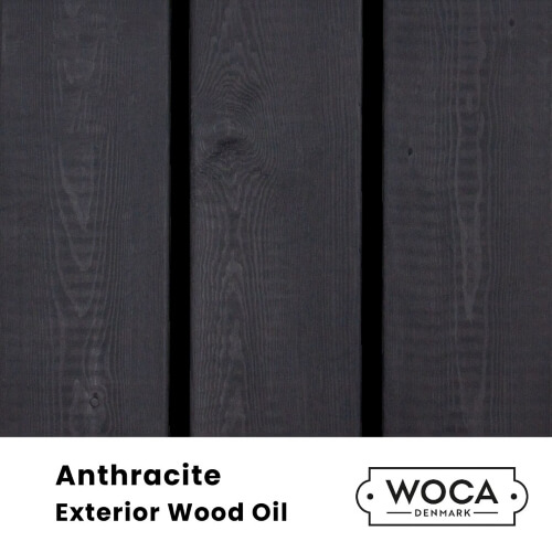 Woca exterior wood oi swatch: anthracite