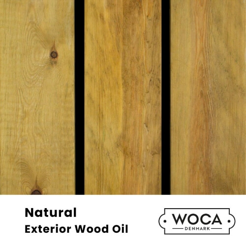 Woca exterior wood oi swatch: Natural